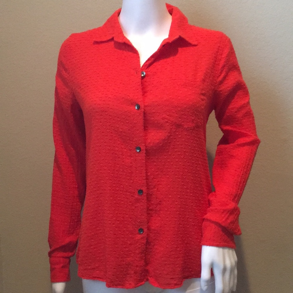 Quirky Textured Button Down